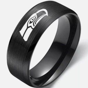 Seattle Seahawks Stainless Steel Ring Band